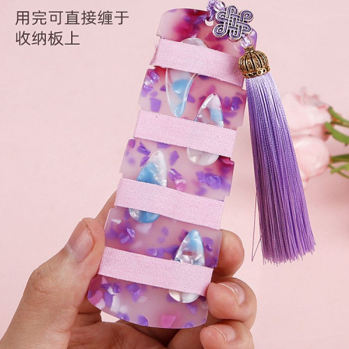 古筝指甲收纳板琵琶指甲缠绕板指甲收纳板古筝琵琶通用乐器配件