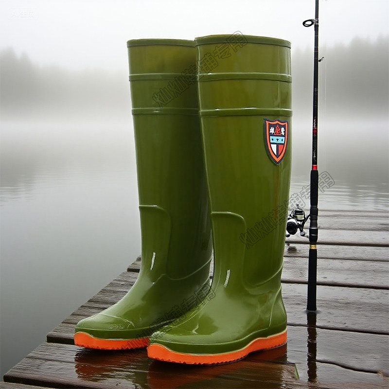 雨鞋男款长筒雨靴户外平底旱地水鞋高筒水田专用胶鞋女式加高水靴