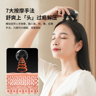 按摩器充电宠物按摩仪头皮龙电爪手多功能揉捏理疗仪充电式头戴式