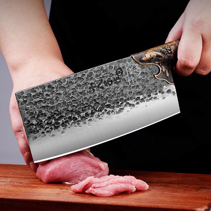 十八子sl2352-b菜刀家用手工锻斩切两打用中切菜切肉专剁骨刀厨师
