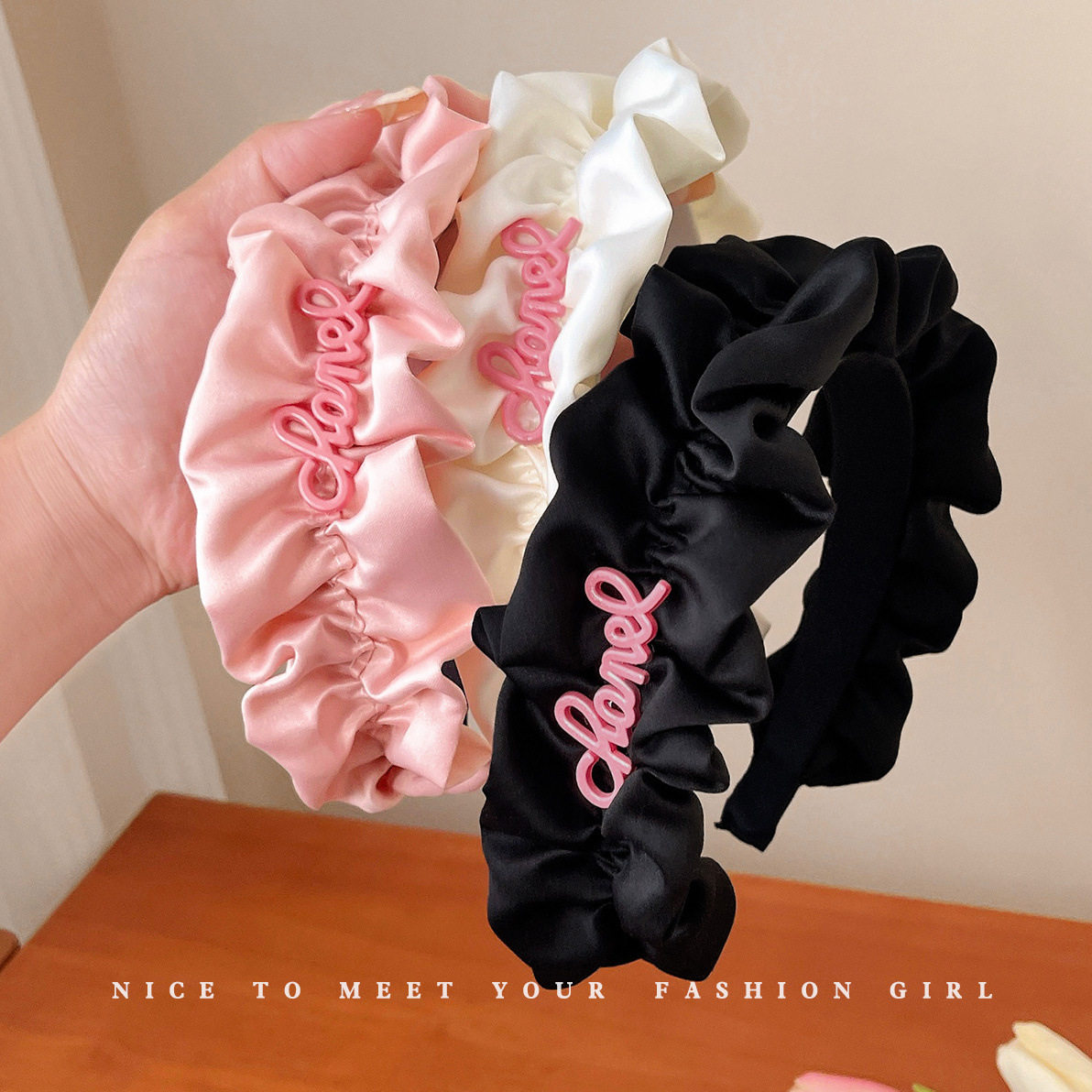 秒变高颅顶褶皱发箍高级感头箍百搭外出束发发带洗脸压发卡发饰女