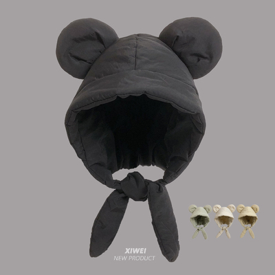 米奇头耳朵羽绒棉雷锋帽护耳帽