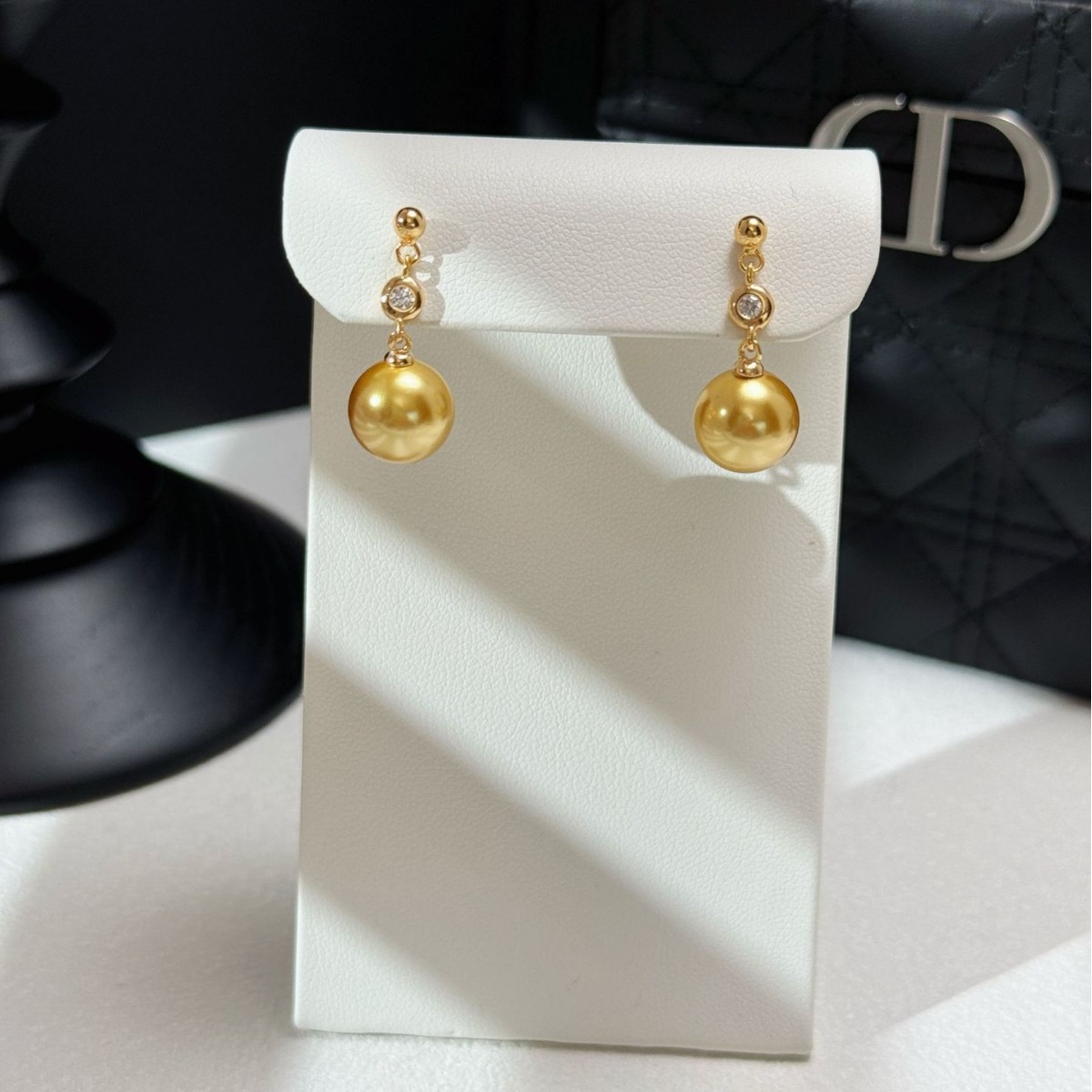 s925纯银施家珍珠耳环女小众设计流苏泡泡耳钉精致简约高级感耳坠