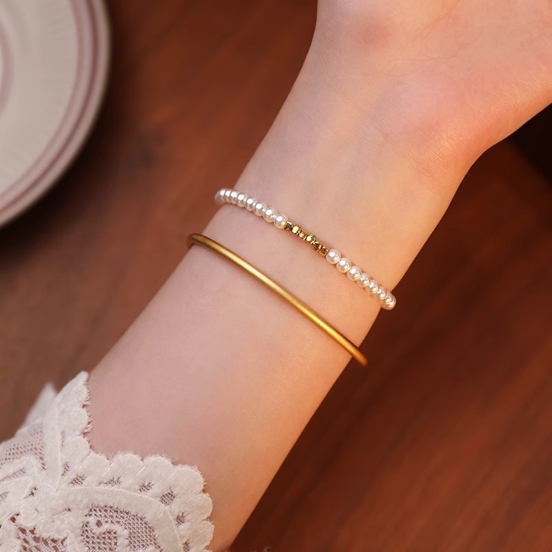 碎银几两手饰s925纯银胖三角碎银子手链小众高级感百搭手串银饰女