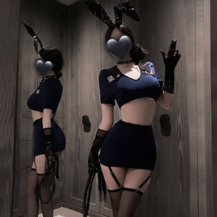 性感趣味cos服趣味纯欲制服兔女郎套装朱迪女警察诱惑拍照衣服女