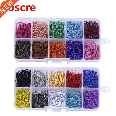 1200pcs Mixed Color Gourd Shape Clothing Safety Pin Metal C