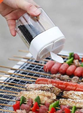 4 In 1 Plastic Salt and Pepper Shaker Transpent Spice Disp