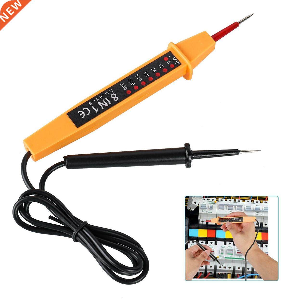 8 In 1 Tester Voltage AC DC 6-500V Pen Polarity Current Tes