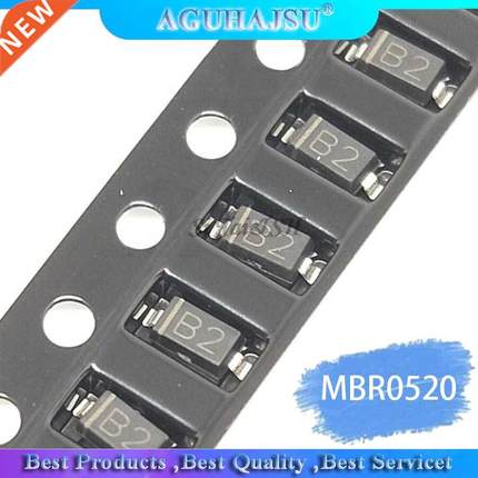 100pcs MBR0520LT1G SOD123 MBR0520 SOD Surface Mount Schottky