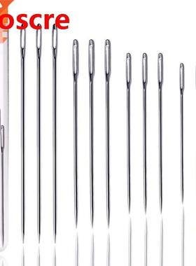 12PCS Large Eye Stainless Steel Sewing Needles, 9PCS Sewing