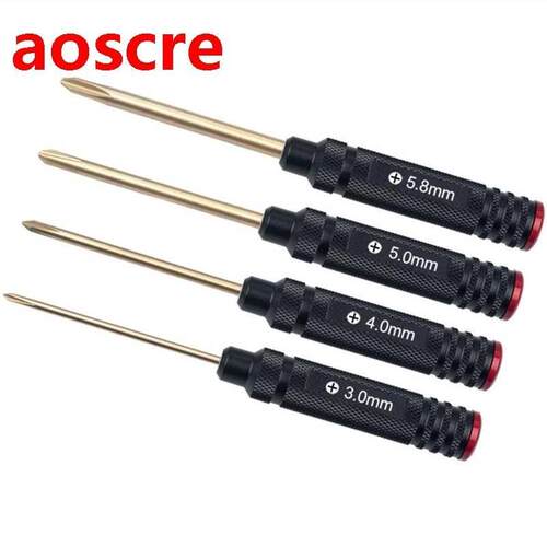 4PCS RJX 3.0mm/4.0mm/5.0mm/5.8mm Phillips Screwdriver Tools
