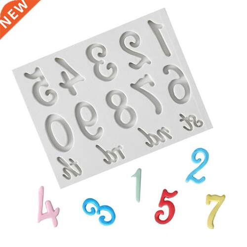 Anniversary Cake Baking Large Numbers Silicone Mold 3D Fonda