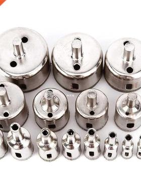 16pcs 6-50mm Diamond Holesaw Set Hole Saw Cutter Diamond Dri