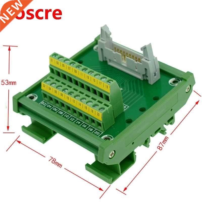 IDC20 male to 20P terminal block breakout board IDC50 connec