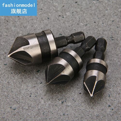90 Degree 1/4 Hex Shank Drill Bit 12/16/19mm Woodworking Cha