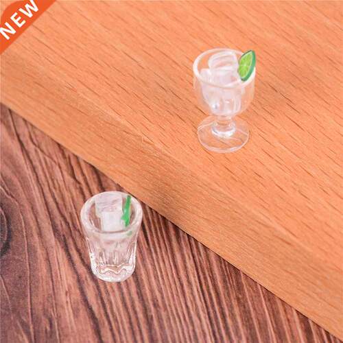 2pcs/Set Drink Food Cup Decor Dollhouse Garden Miniature lem