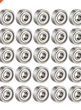 25Pcs 608 ZZ Ball Bearings, 608Zz Metal Double Shielded Mini