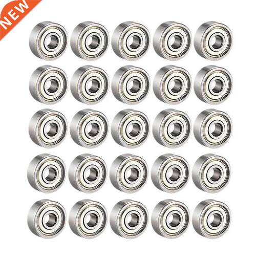 25Pcs 608 ZZ Ball Bearings, 608Zz Metal Double Shielded Mini