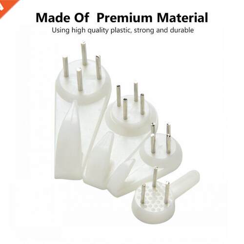 20PCS White Painting Photo Plastic Invisibl Nail Plastic Han