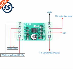 TTL UT to LIN Bus Converter Data Analyzer TJA1020 K_LINE D