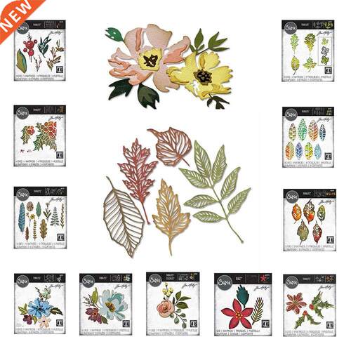 Brushstroke Flowers Funky Nature Leaf Print Festivities Meta