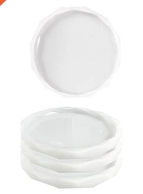 4Pack Coaster Molds for Resin Casting,Epoxy Resin Silicone M