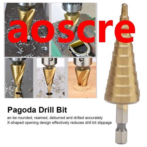 Coated HSS Drill Saw Carpenter Step Drill Bit Multi-Purpose