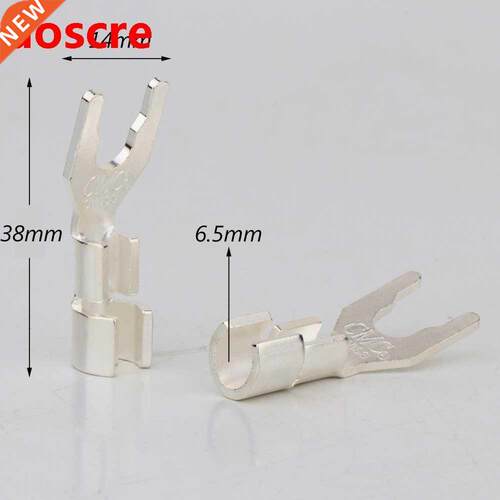 4PCS SY1534 Hifi audio Hi-End Solid silver plated Y Spade Pl