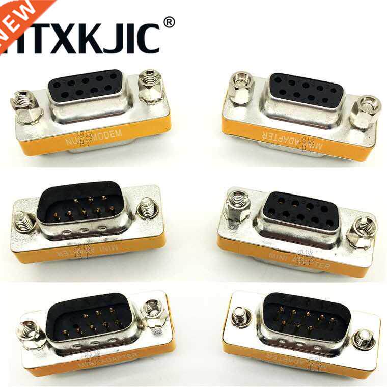 High Quality Mini Null Modem DB9 Female Male plug Adapter G