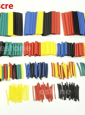 328 Pcs 8 Sizes Assorted Heat Shrink Tube Tubing Wrap Sleeve