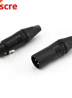 Microphone Cable with XLR plate silver pin 2pair(4pcs)