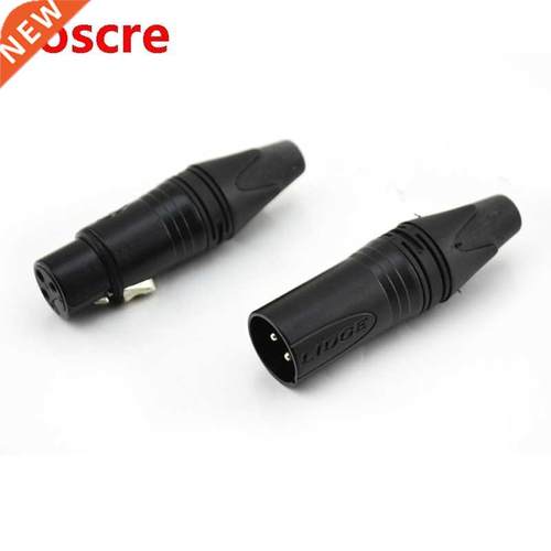 Microphone Cable with XLR plate silver pin 2pair(4pcs)