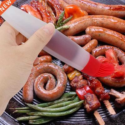 Grill Oil Bottle Brushes Silicone Heat Resisting BBQ Tools B