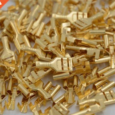 100pcs/lot Gold Brass Car Speaker Electric Wire Connectors S