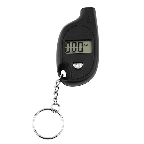 1pc Mini Portable Keychain LCD Digital Car Tire Tyre Air Pre