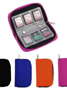 4 SDHC MMC CF For Memory Crd Storge Crrying Pouch bg Box