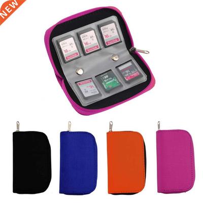 4 SDHC MMC CF For Memory Crd Storge Crrying Pouch bg Box