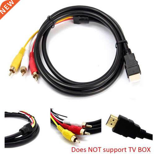 Hot Promotion 5Ft HDMI-compatible To -RCA Video Audio AV Co