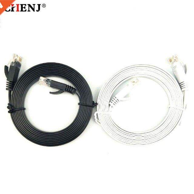 0.5M/1M RJ45 CAT6 Flat UTP LAN Cable for Gigabit Ethernet Ca