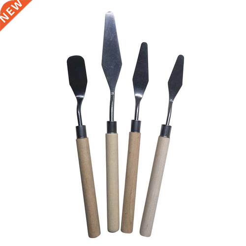 4pcs Oil Painting Tools Spatula Student Supplies Stainless S