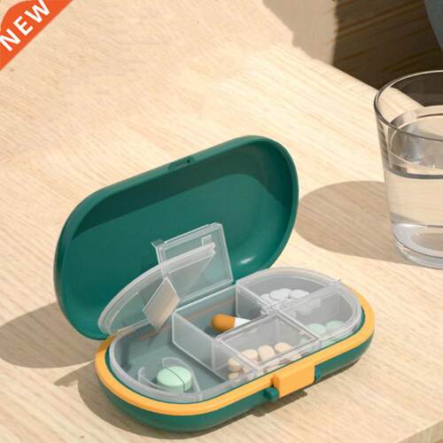 Portable Travel Pill Case Pill Cutter Organizer Medicine Sto