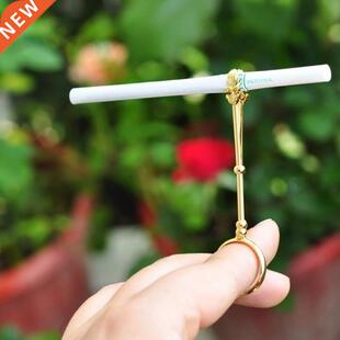 Smokng Fnger Rng Vntage Cgarette Metal Hand Holder For