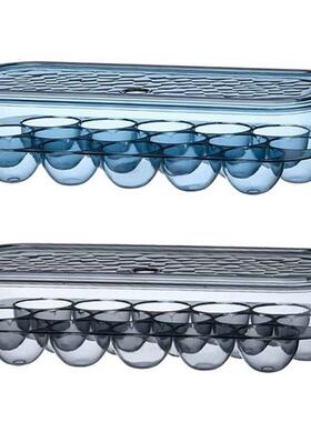 Portable Egg Storage Box, 2 Pieces Egg Container, Fridge Egg