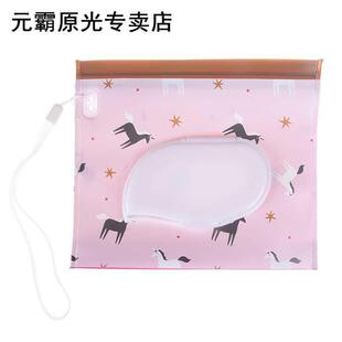 1PCS Reusable Cartoon Print Baby Wet Wipes Bag Wet Wipes Cov