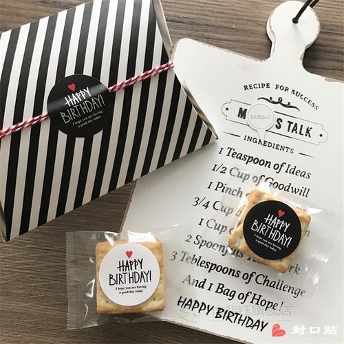 120pcs Happy Birthday Love Red Heart Seal Sticker Tags For G