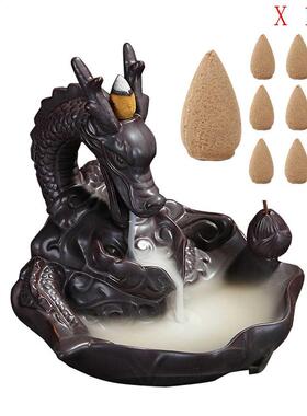 10PCS Porcelain Backflow Ceramic Incense Burner Holder Buddh