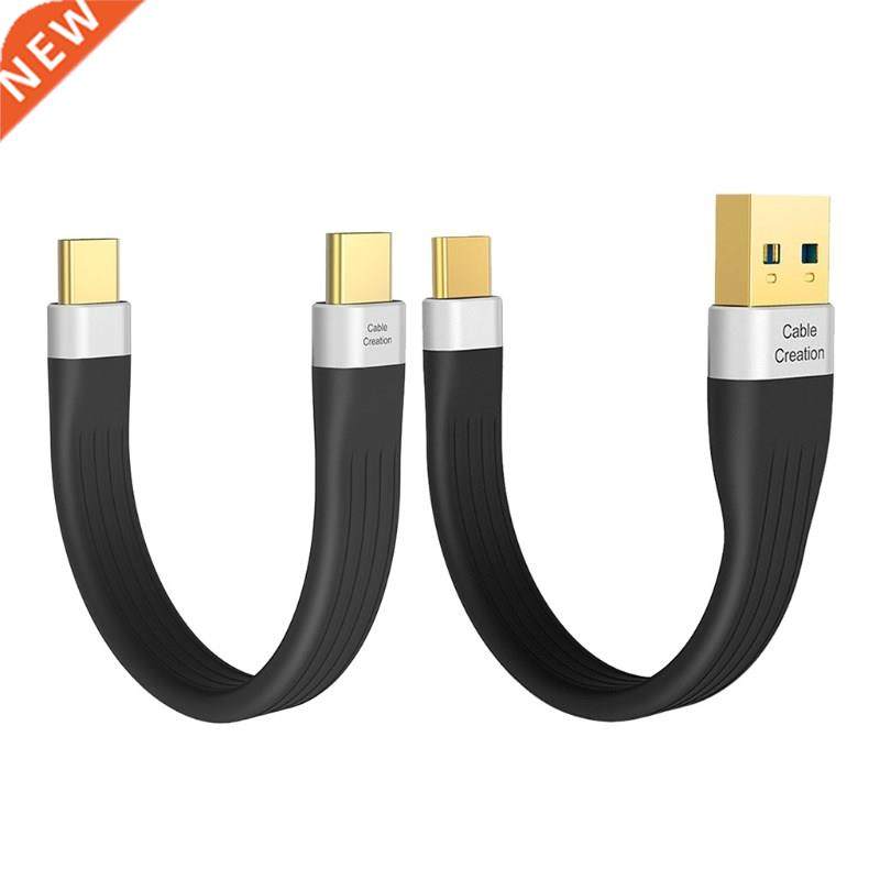 Fast Charging -A Portable Flat USB to Type C Cable 5Gbps Ty