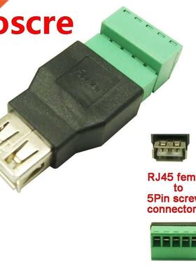 10Pcs USB female to screw terminal block USB female connecto