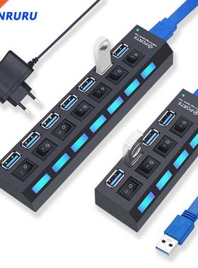 USB Hub 3.0 Hub USB 3 USB 2.0 Multi USB Splitter Power Adapt