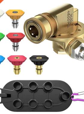 Pressure Washer Pivoting Coupler,9Pcs Pressure Washer Tips S